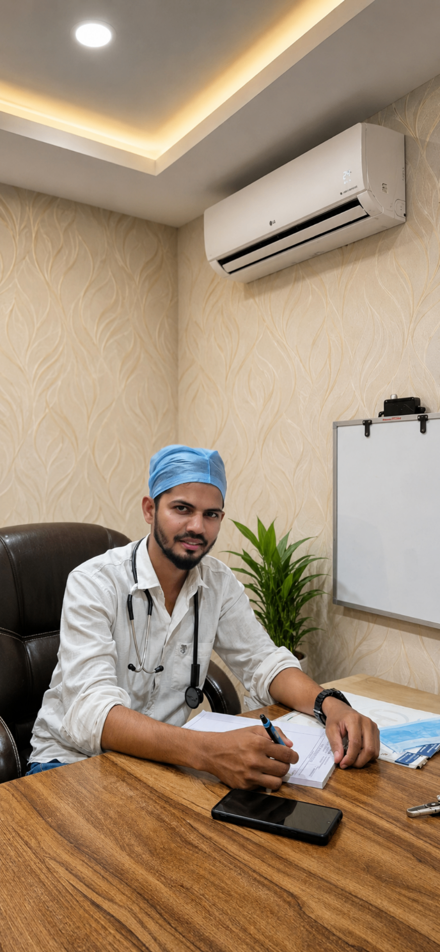 Dr. MD. Shaan at the clinic
